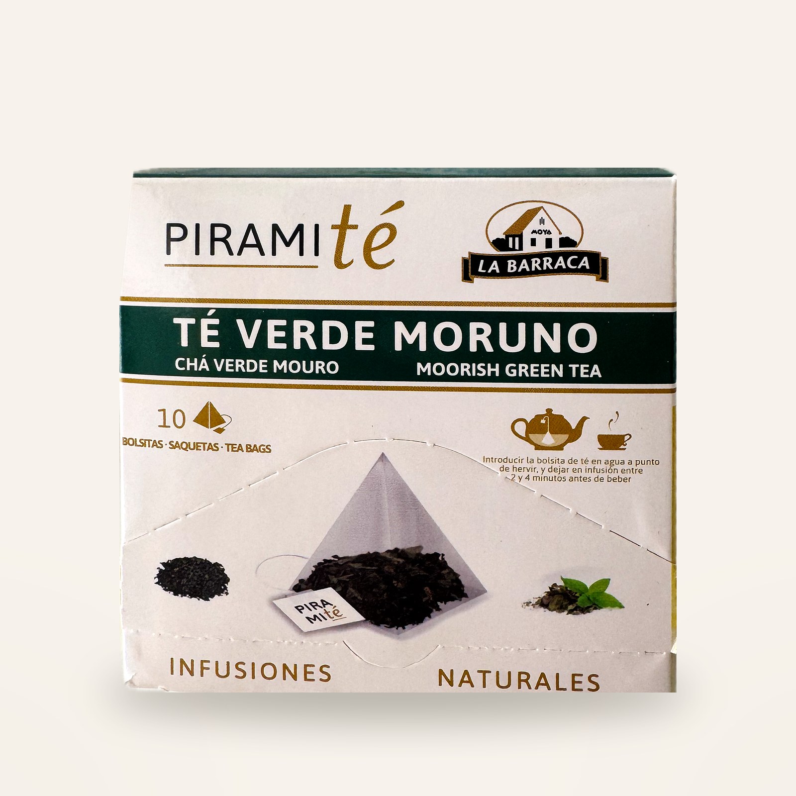 Piramité té verde moruno